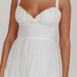 Neptune Cut Out Back A-Line Maxi Dress White
