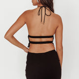 Caitlyn Bodycon Mini Skirt Black