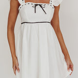 Angels Harp Babydoll Mini Dress White