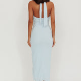 Oracle Halterneck Midi Dress Blue