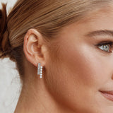 Scorpio Diamante Earrings Silver
