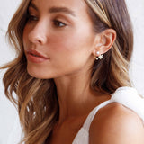 Dakota Pearl Earrings Gold