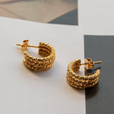Goldilocks Open Hoop Earrings Gold