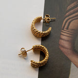 Goldilocks Open Hoop Earrings Gold
