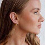 Goldilocks Open Hoop Earrings Gold