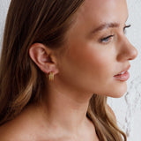 Goldilocks Open Hoop Earrings Gold