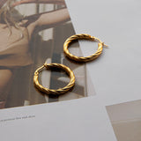 Merrill Hoop Earrings Gold