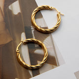Merrill Hoop Earrings Gold