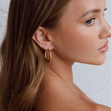 Merrill Hoop Earrings Gold