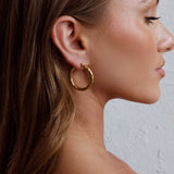 Merrill Hoop Earrings Gold