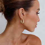 Helena Hoop Earrings Gold