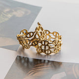 Georgiana Open Chain Hoop Earrings Gold