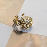 Georgiana Open Chain Hoop Earrings Gold