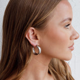 Osiris Hoop Earrings Silver