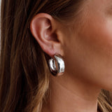 Osiris Hoop Earrings Silver
