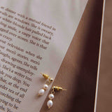Julia Pearl Drop Earrings Gold