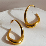 Triumph Hoop Earrings Gold