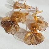 Ruminate Drop Floral Earrings Gold