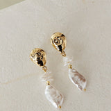 Elysian Drop Pearl Earrings