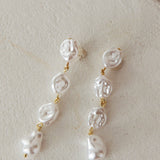 Crescendo Drop Pearl Earrings
