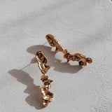 Bella Drop Stud Earrings Gold