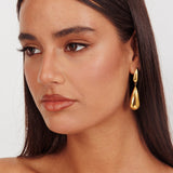 Luna Teardrop Earrings Gold