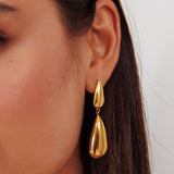 Luna Teardrop Earrings Gold