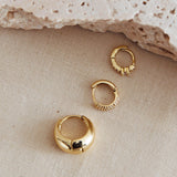 Luminate Crystal Earrings Set Gold
