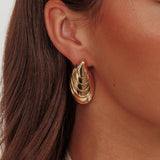 Pippy Shell Earrings Gold