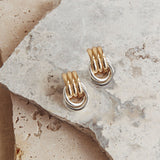 Georgina Two Tone Loop Earrings Mix