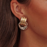 Georgina Two Tone Loop Earrings Mix