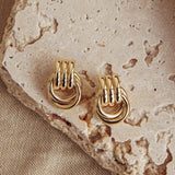 Shiloh Loop Earrings Gold