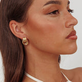 Shiloh Loop Earrings Gold