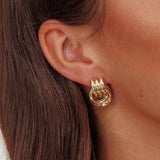 Shiloh Loop Earrings Gold