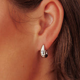 Tristan Earrings Set Silver Diamante