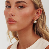Lulu Pearl Accent Studs Gold/Pearl