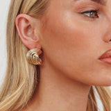 Magic Swirl Earrings Gold
