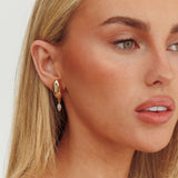 Tamieka Marquise Droplet Earrings Gold/Diamante