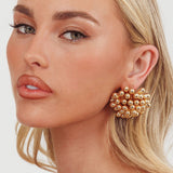 Billy Firework Cluster Earrings Gold