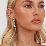 Simone Dangle Earrings Pearl
