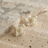 Maxine Orchid Earrings Pearl