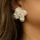 Maxine Orchid Earrings Pearl