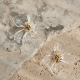 Monika Acrylic Flower Earrings Clear