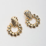 Sabrina Twist Earrings Gold