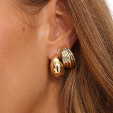 Monroe Stud Earring Set Gold