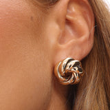 Lilibet Rope Knot Earrings Gold