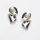 Iris Twist Earrings Silver