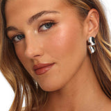 Iris Twist Earrings Silver