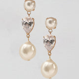 Aisling Three Tier Drop Earrings Gold