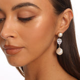 Aisling Three Tier Drop Earrings Gold